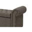 Banc de rangement en tissu