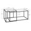 Heffington Glass Top Frame Side Table Set