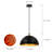 17.7 in. 1-Light Large Dome Industrial Dining Pendant Light-1044094807