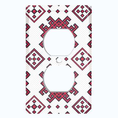 Patterned 1 - Gang Standard Wall Plate