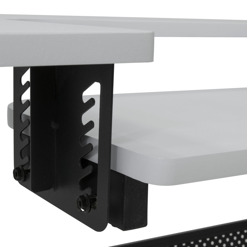 Table de couture avec plateforme pour machine à coudre l 44,75 "x P 23,5", Blanc