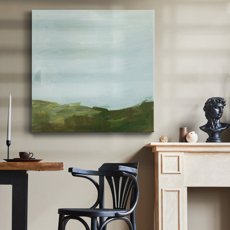 «Rolling Hillside Impression IV», toile tendue avec châssis de qualité supérieure - prête à être accrochée