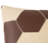 Genuine Leather Patchwork Pillow - Handmade With Feather Down