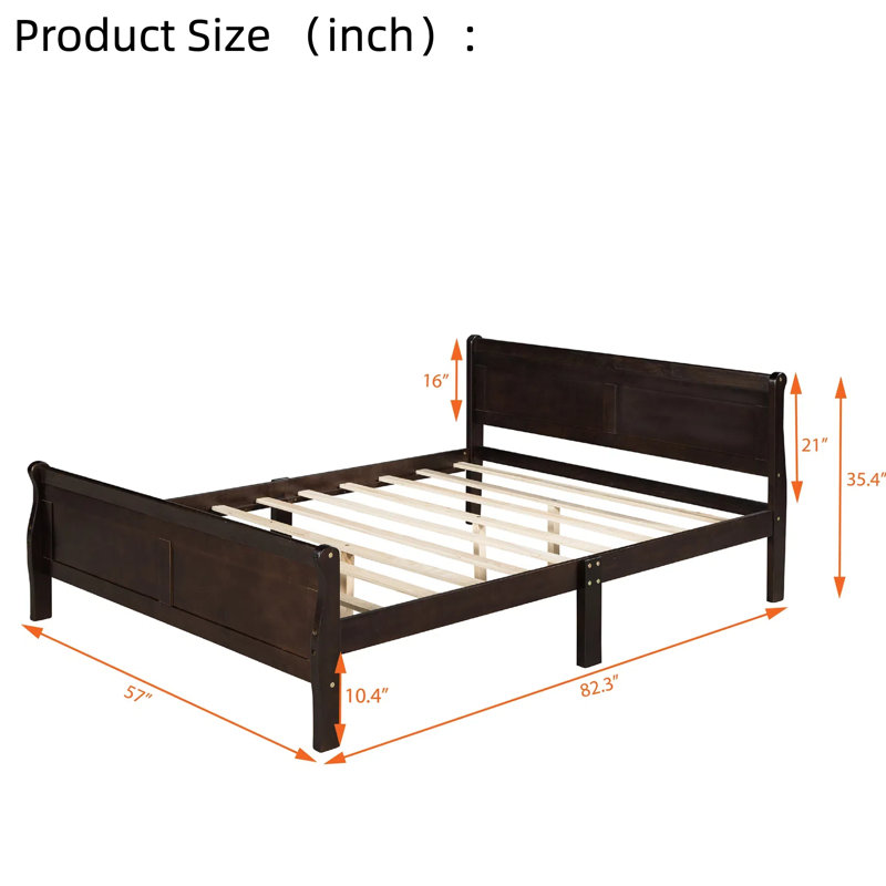 Lit plateforme Classic Classic, Espresso