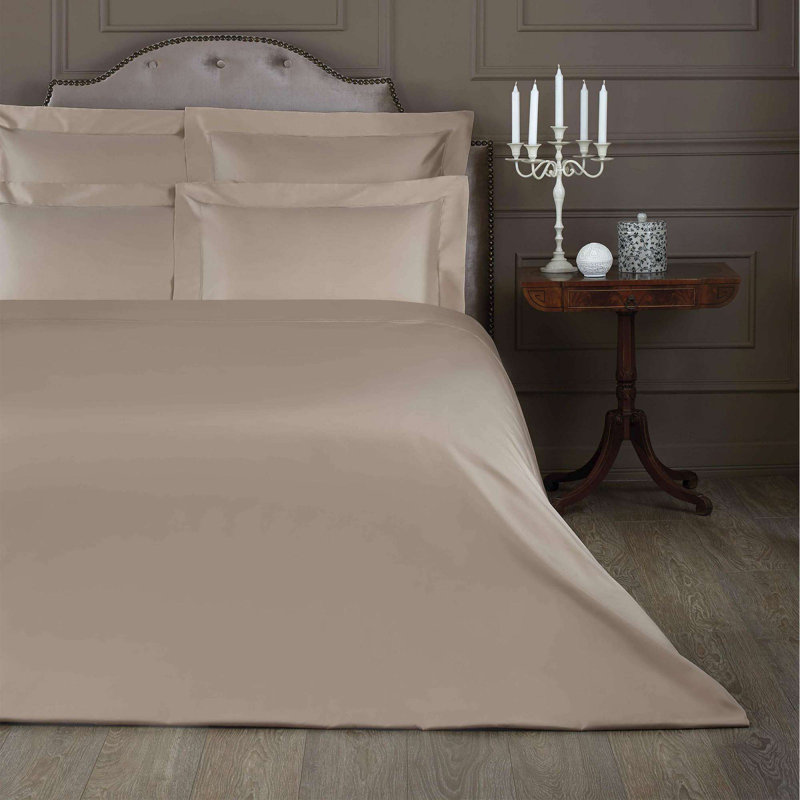 Rhapsody 100% Cotton Fitted Sheet, King, Creamy Ecru