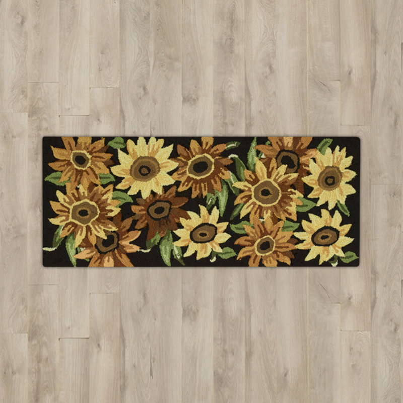 Tapis noir Stella, Rectangle 2 pi 10 po x 4 pi 6 po