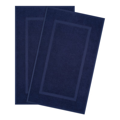 100% Cotton Bathmats for Bathroom, 2 Pack Soft Absorbent 20x34 inches Quick Drying Floor Mats