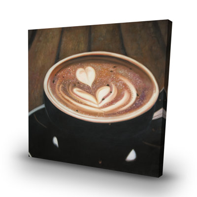 Artistic cappuccino - 32"x32" art on canvas