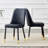 Stylish And Comfortable Dining Chair Set With Metal Legs And PU Leather Seats-2001420743-2001420763