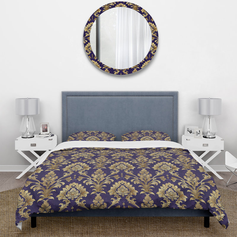 Ensemble de housse de couette Traditional, Housse de couette simple et deux taies décorative
