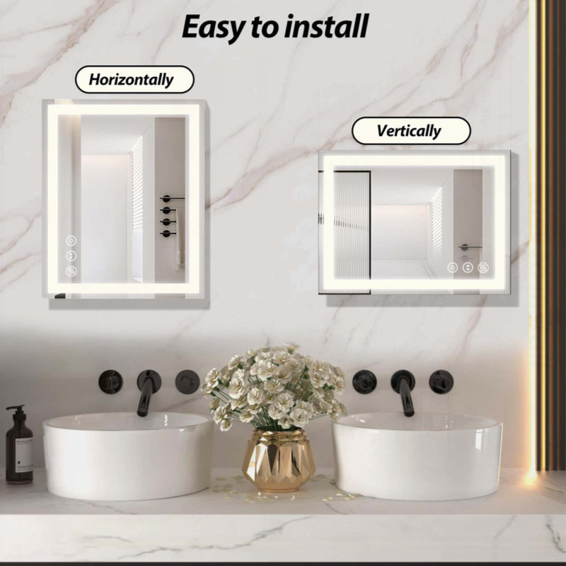 Miroir de salle de bain DEL