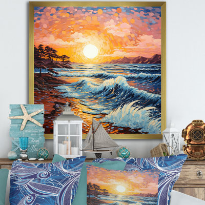 Beach Golden Sands Pointillism II