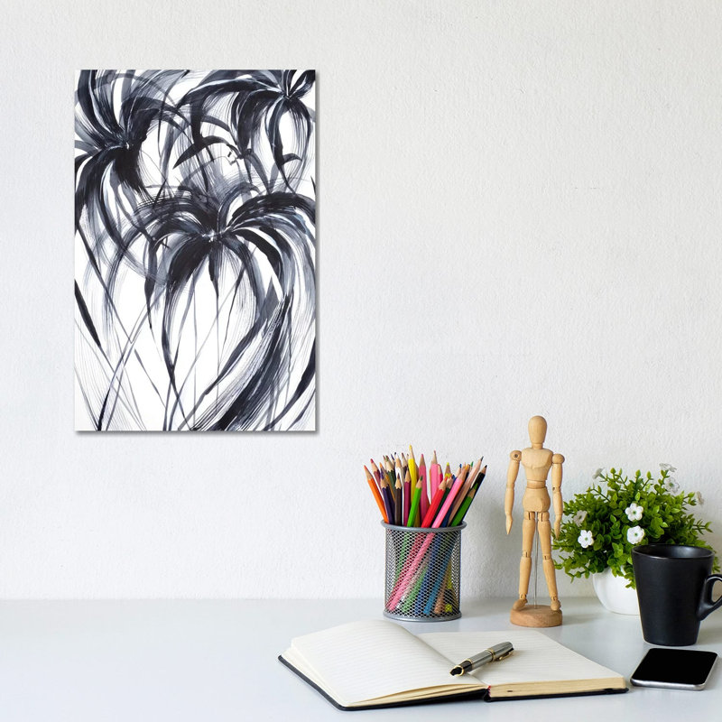 Palms by Lesia Binkin - Wrapped Canvas Painting, 20.32 cm H x 30.48 cm W