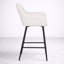 Tabouret de comptoir en tissu Eastman, crème-1472888774