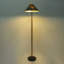 2-Light Rubber Wood Floor Lamp with Linen Shade