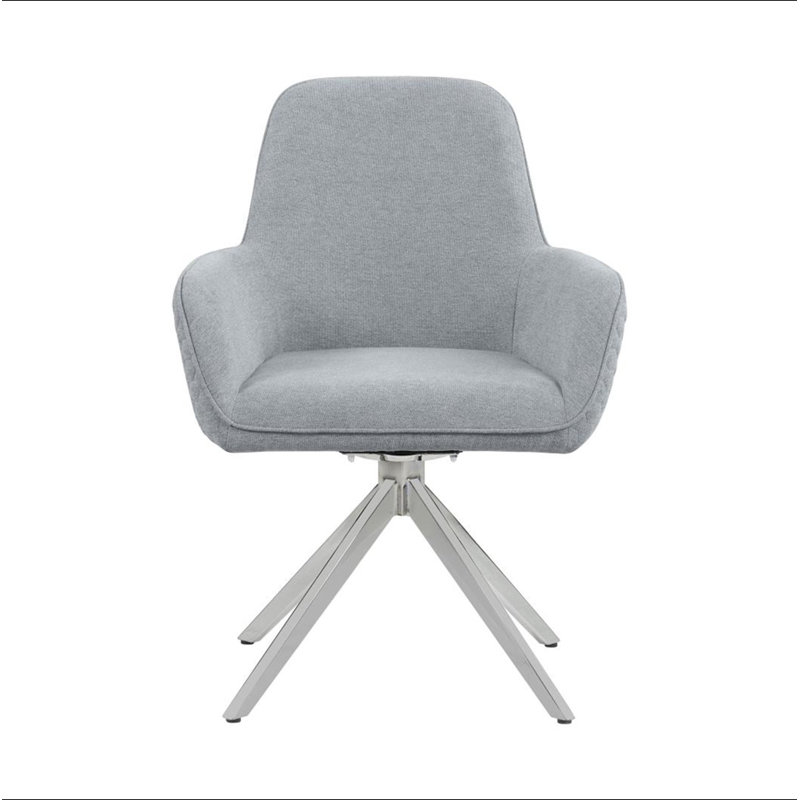 Chaise de salle à manger rembourrée en tissu