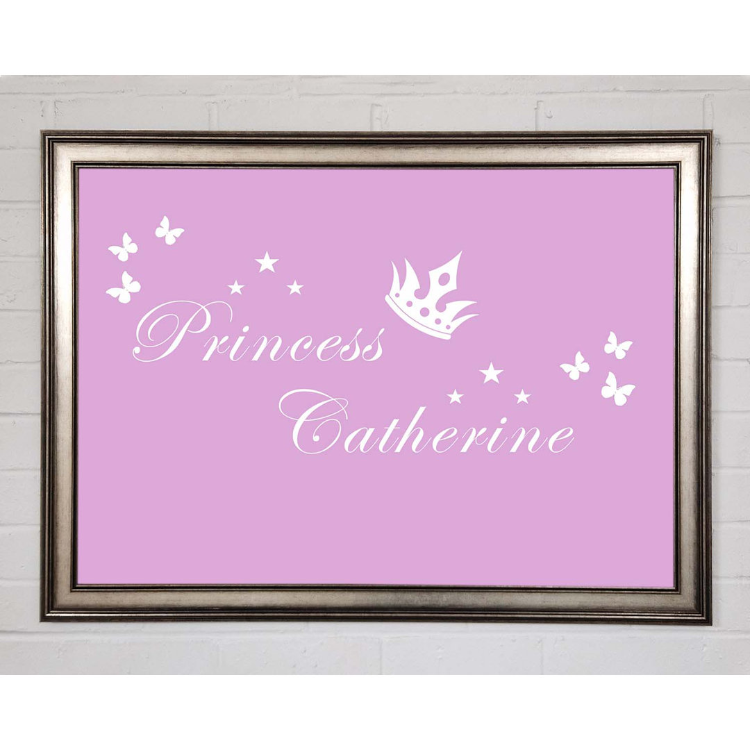 Gerahmtes Leinwandbild Your Own Name Princess 2