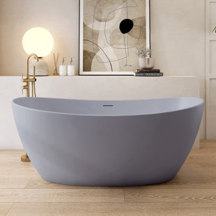 Baignoire de trempage autoportante 65 po x 34 po
