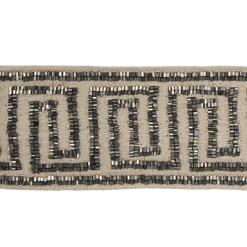 Delphi Beaded Tape, Mercury on Natural