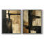 ABSTRACT Series CCCCLV - reproduction encadrée de qualité supérieure - prête à être accrochée - aucun clou requis - aucun clou requis-358514054-358514111