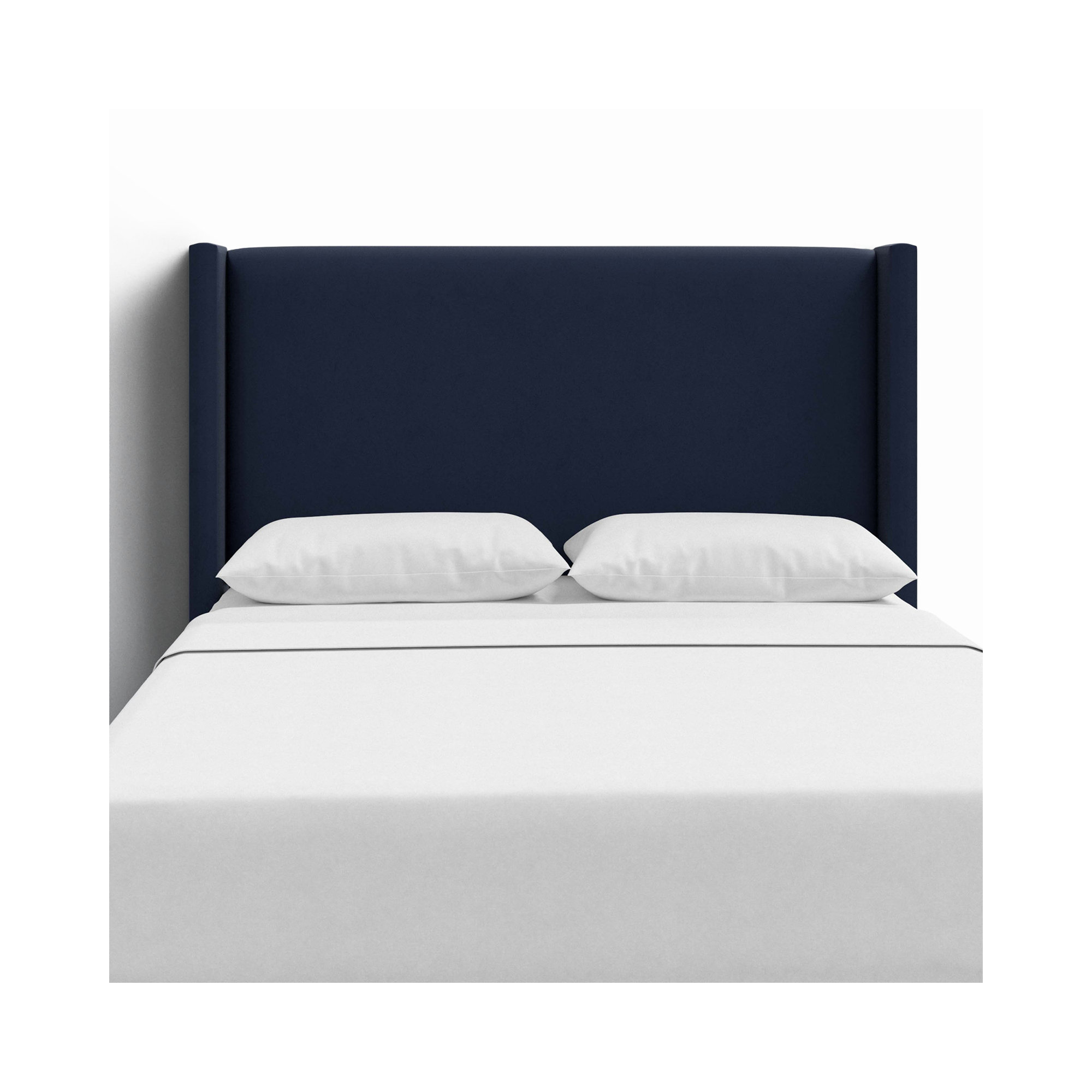 Hanson Upholstered Headboard, King, Classic Ink Performance Velvet