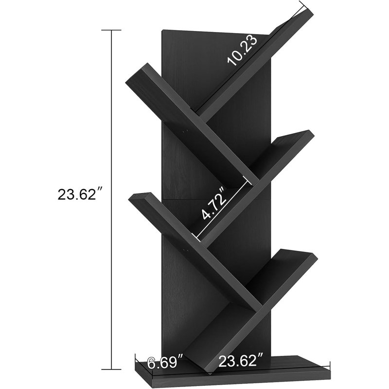 60cm H x 30cm W Bookcase, Black