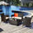 Kerwon 4 - Person Patio Conversation Set with Cushions-1636580658