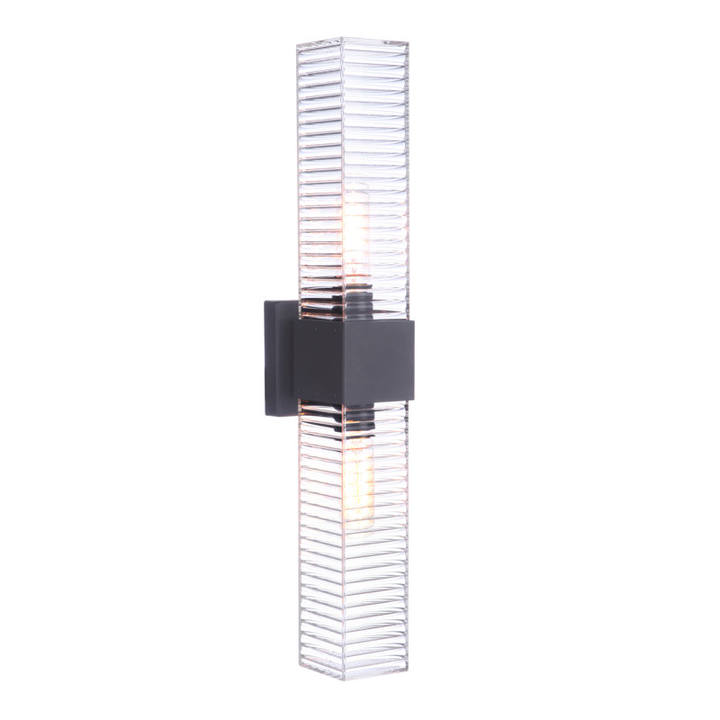 Marquet Wall Light, 24" H x 4.5" W x 4.49" D, Black