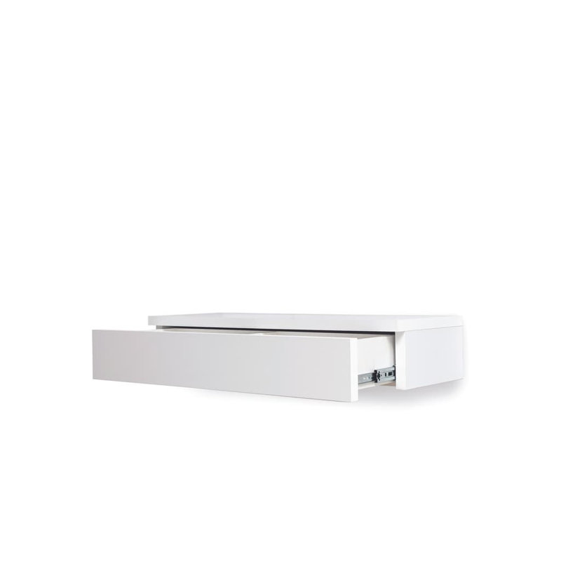 Navene Floating Desk, White