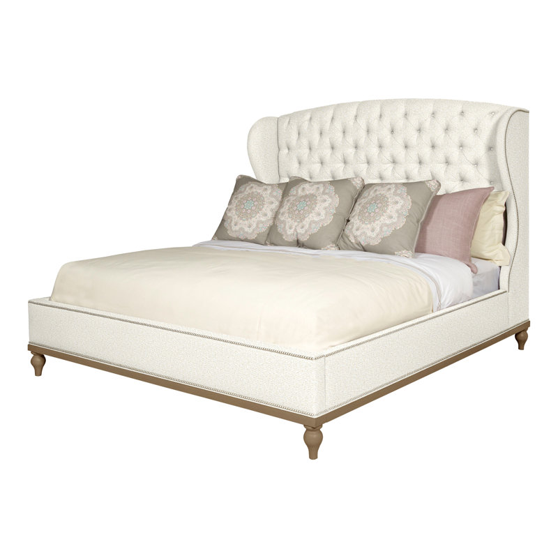 Emma Queen Upholstered Panel Bed, Navajo, Yes, Kenworth Pearl