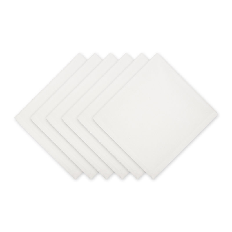 Cotton Blend Square Napkin, Off-White