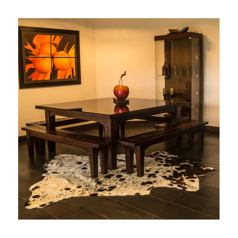 Tapis en peau de vache naturelle Altonya