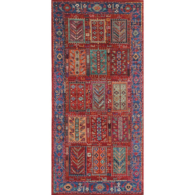 Tapis multicolore de haute qualité noué à la main