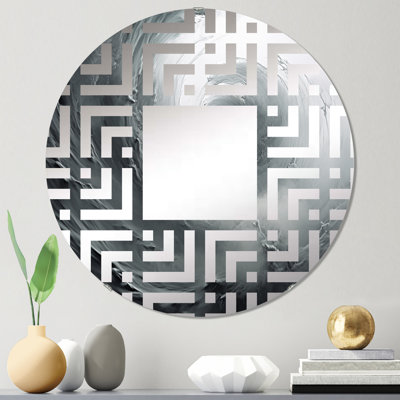 Miroir décoratif gris