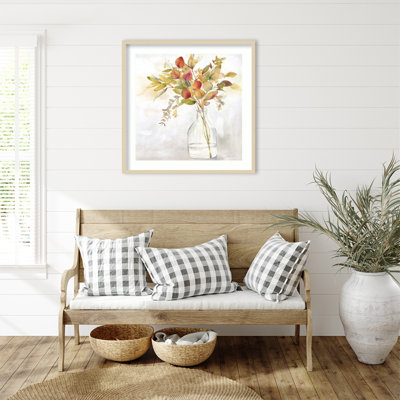 Eucalyptus Vase Fall I by Cynthia Coulter Wood Framed Wall Art Print