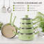 Fruiteam 10 Piece aluminium Non Stick Cookware Set-1273961929