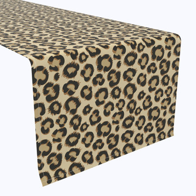 Holahan Leopard Fur Table Runner