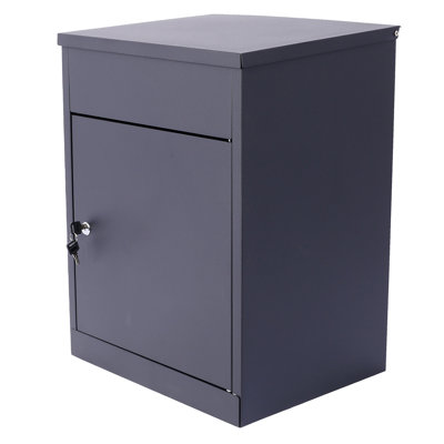Package Delivery Boxes for Outside,Extra Large Mailbox,Galvanized Steel Parcel Mailbox,Wall Mounted Lockable Anti-Theft for Outdoor Porch,Curbside