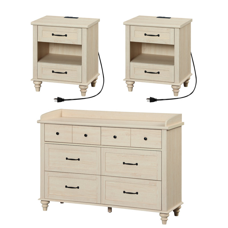 Ensemble de chambre à coucher Scarlett, Beige
