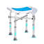 Chaise de douche pour douche intérieure, tabouret de douche à hauteur réglable avec support à barre transversale