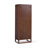 Modern Boho Solid Wood Linen Cabinet Storage with Drawers, Rattan Inlay Doors & Adjustable Shelves-118226015