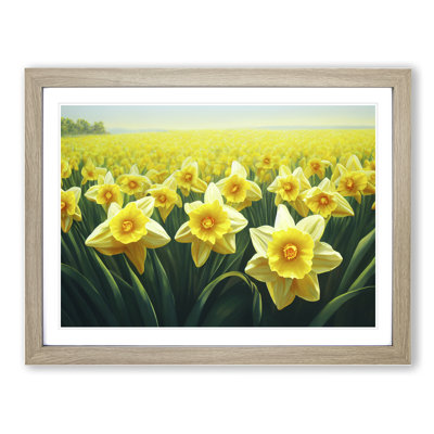 XH1022-9672X Virtuous Daffodil Flowers - Single Picture Frame Print