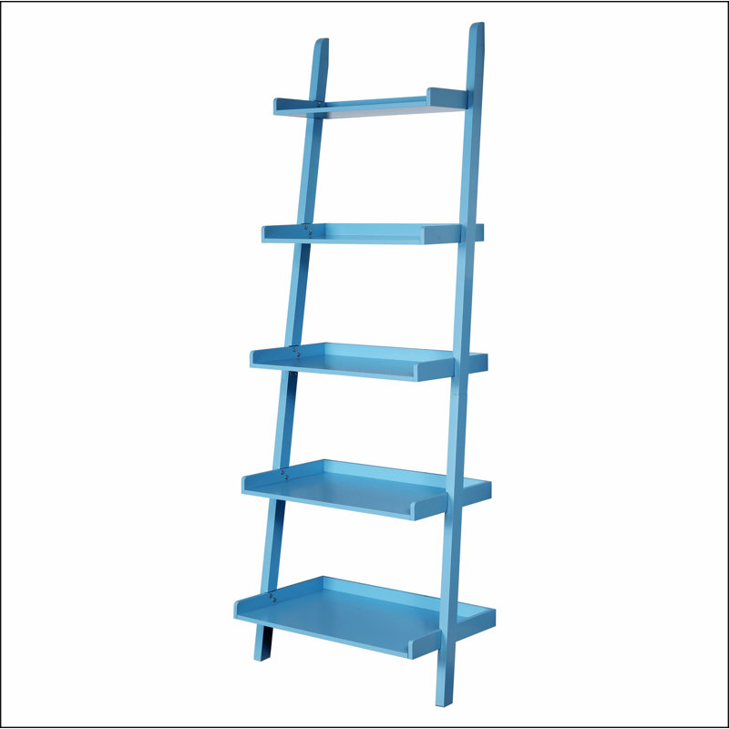 Versatile 5-Tier Ladder Shelf for Extra Storage and Stylish Display, Blue