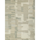 Sarezzo Hand Tufted New Zealand Wool Silver/Ivory Area Rug