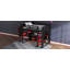 Lit mezzanine avec bureau Elyon, tablettes de rangement, éclairage DEL et support suspendu