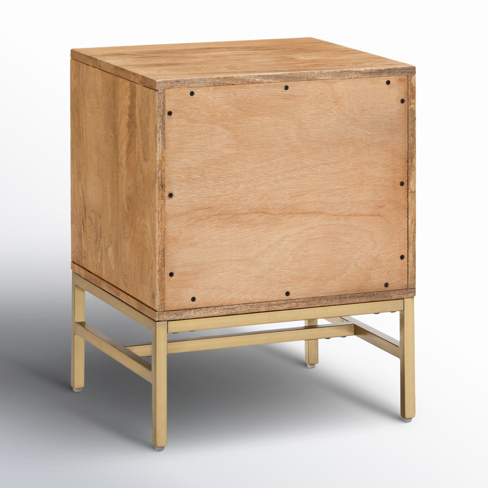 Tall 1-Drawer Mango Nightstand, Natural