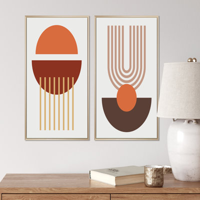 " Creative Vintage Designs In Retro Colours X " 2 - Pieces