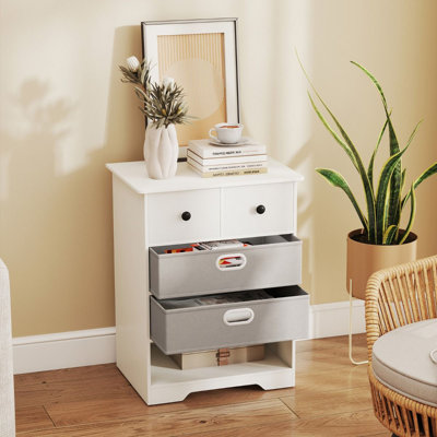 58cm W Manufactured Wood Bedside Table