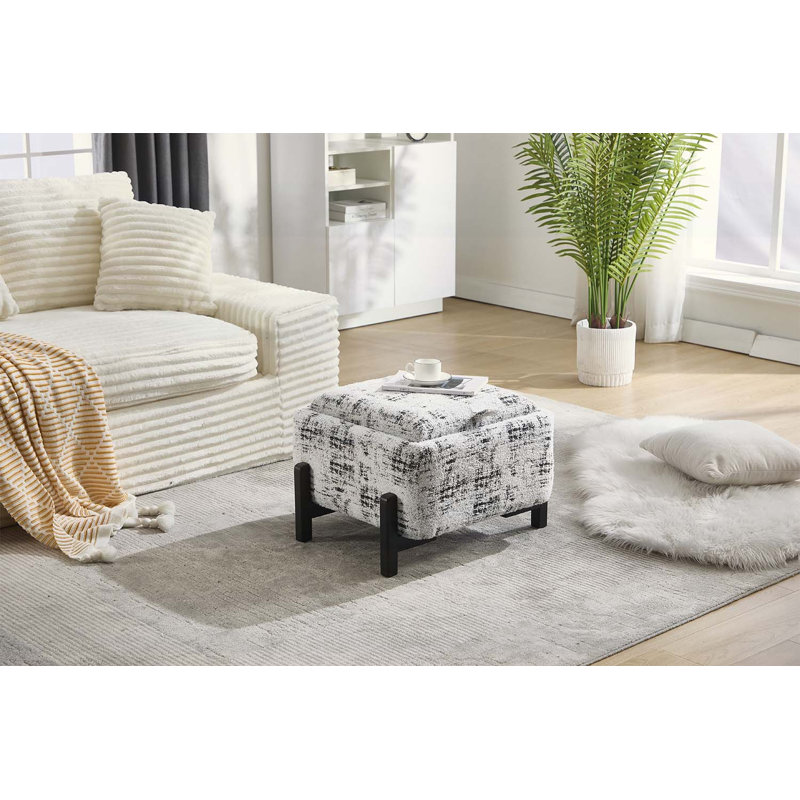 Table basse moderne, compacte et élégante pour les petits espaces, Crème, crème