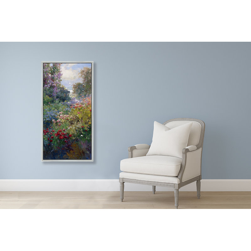 Garden To The Sea Print, 50" H x 26" W, Silver